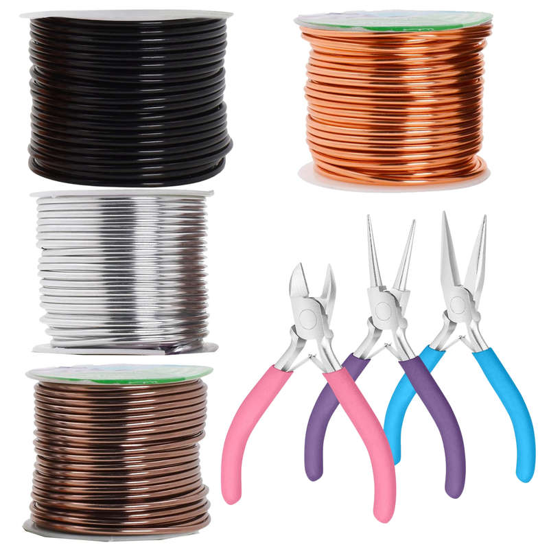 7 Pcs Craft Wires & Jewellery Pliers Set, Jewellary Making, Sculpting,Craft