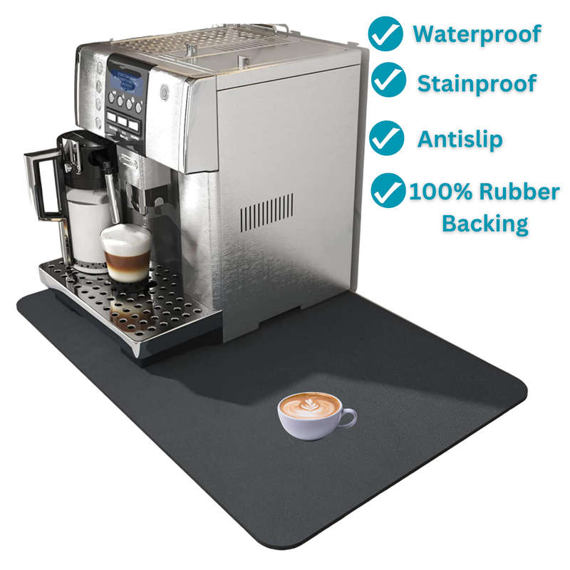Super Absorbent Coffee Mat, Kitchen Counter Drying Mat, Coffee Bar Accessories, Dish Drying Mat, ...