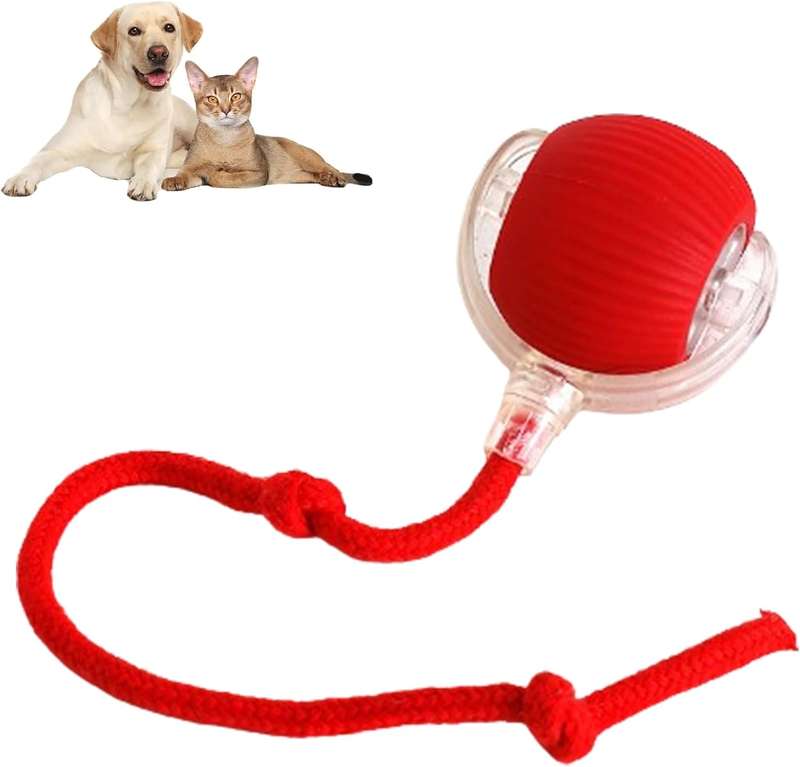 Rechargeable Interactive Cat Ball Toy, Dog Ball Toy, Smart Rolling Pet Ball