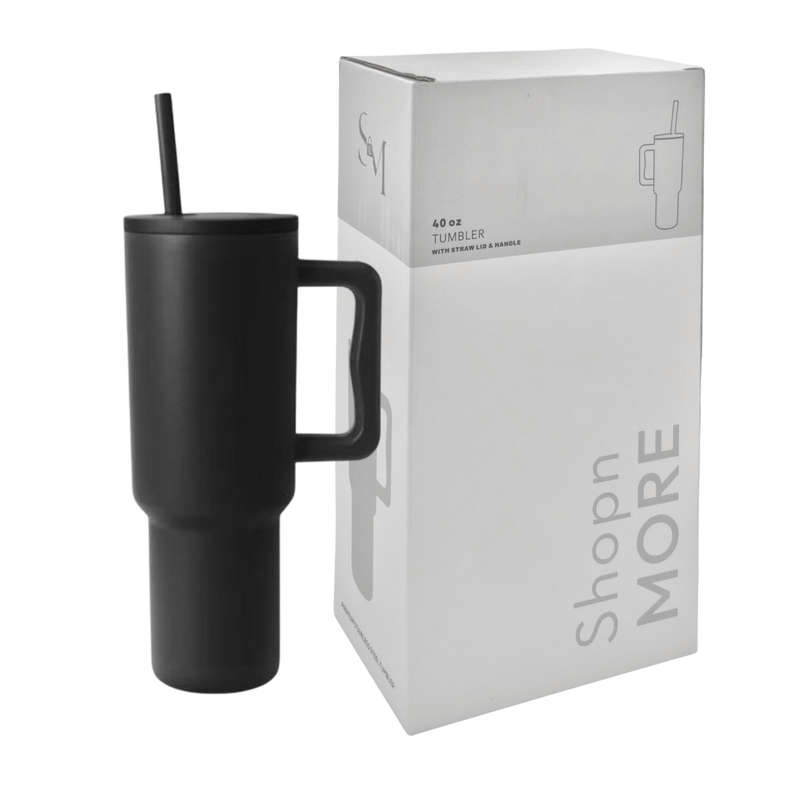 1.18L Stainless Steel Tumbler with Handle & Straw Lid | Travel Bottle for Sale | Tumbler glass