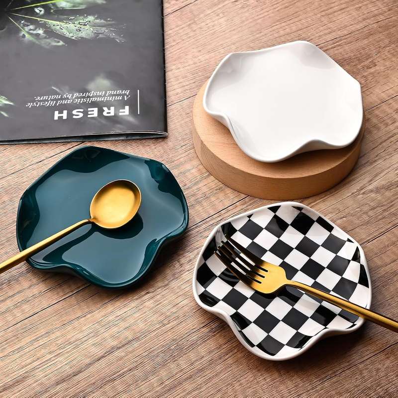 Ceramic Spoon Rest for Stove Top - Spoon Holder Utensil Rest - Green