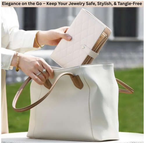 Travel Jewellery Organizer Case, Jewellery Storage Book Clear Ring Binder