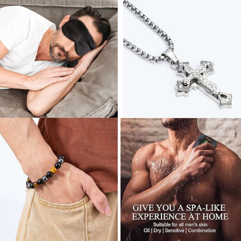Men Self Care & Relaxation Package - 10 Pieces Gift Box for Him