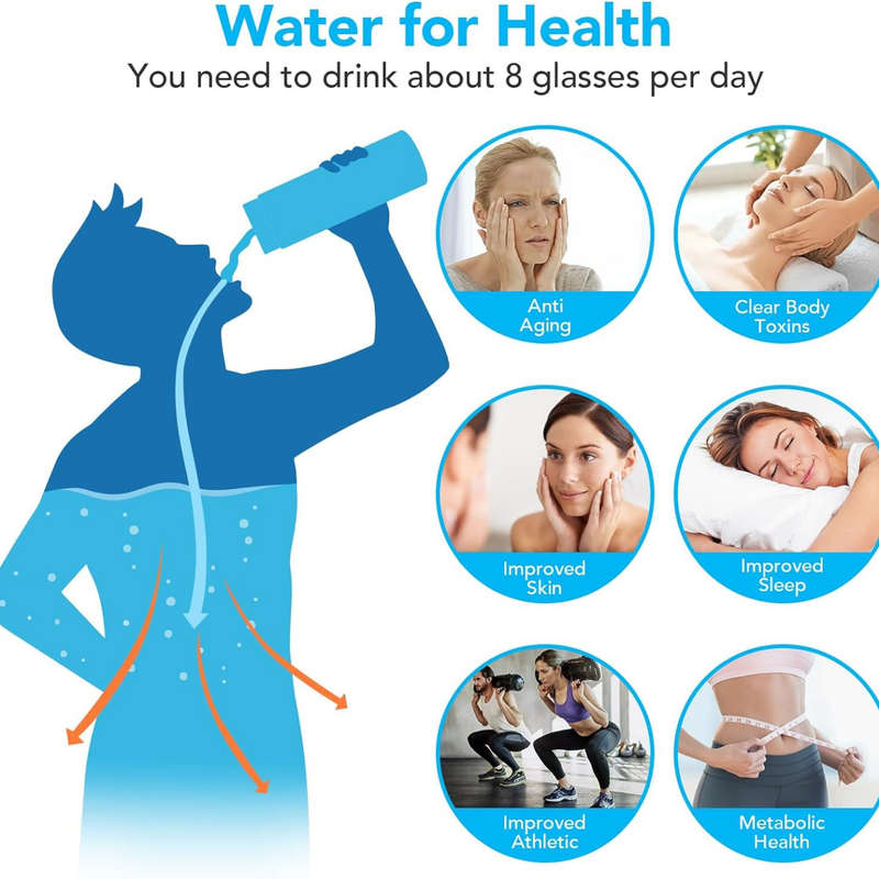 420 ML Hydrogen Water Bottle, Rechargeable Portable Water Purifier &Ionizer