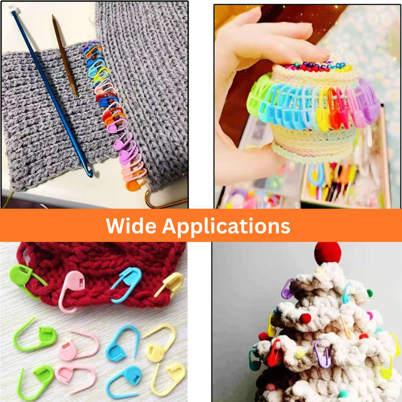 300 Pcs Knitting Stitch Markers with 6 Yarn Needles, Crochet Accessories
