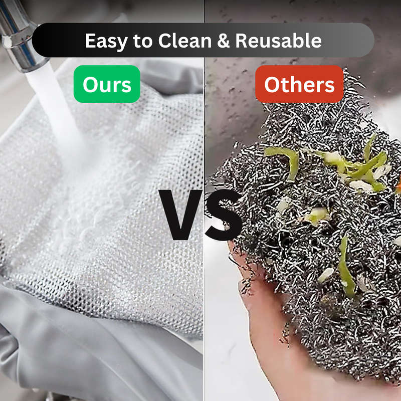 10 Pcs Multifunctional Non-Scratch Wire Dishcloth, Silver Wire Washing Cloth