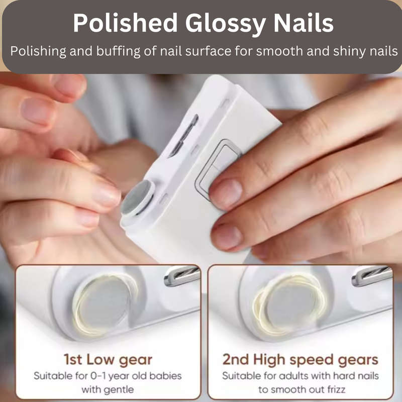 Automatic Electric Nail Clipper with LED Light & Storage, For Kids & Adults