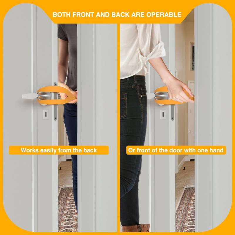 Cat Door Latch & Cat Door Stopper, Adjustable Interior Door Strap For Cats