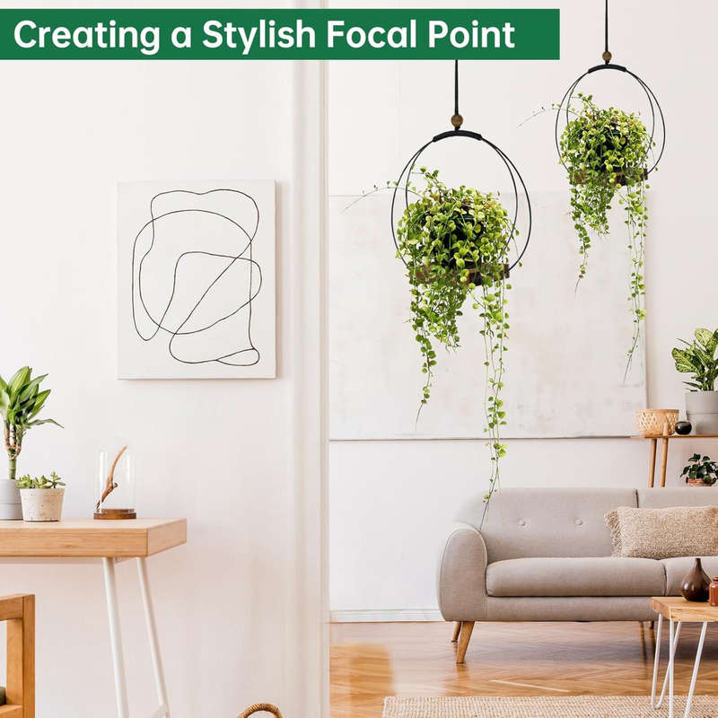 Hanging Planters for Indoor Plants & Windows, Modern Plant Hanger For Home