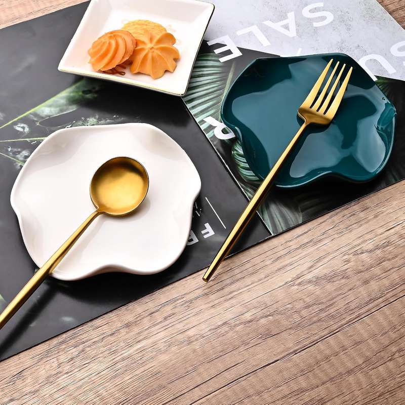 Ceramic Spoon Rest for Stove Top - Spoon Holder Utensil Rest - Green