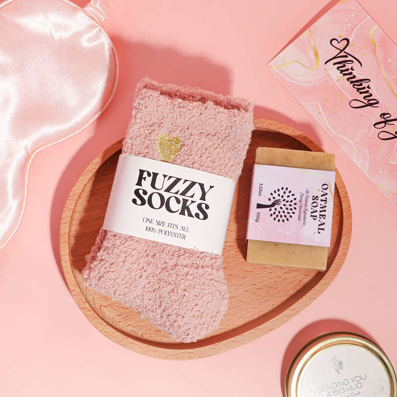 Luxury Pink Relaxation Spa Gift Set - 10 Piece Self-Care Package for Women