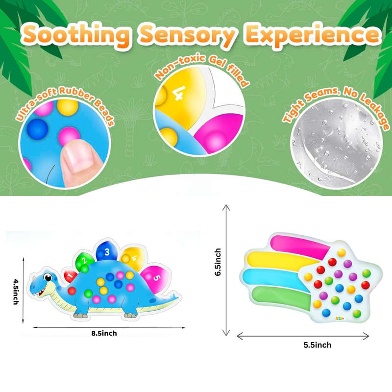 2 Piece Color Sorting Sensory Toys For Toddlers, Travel Toys, Activity Toys