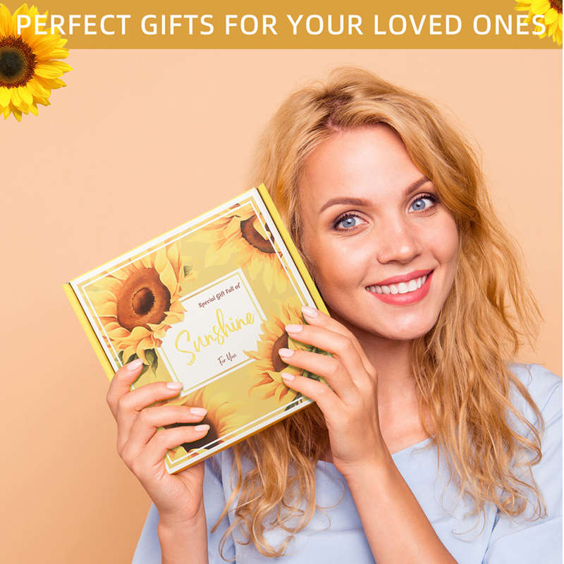 Luxury Sunshine Relaxation Spa Gift Set - 9 Pcs Self-Care Package for Women