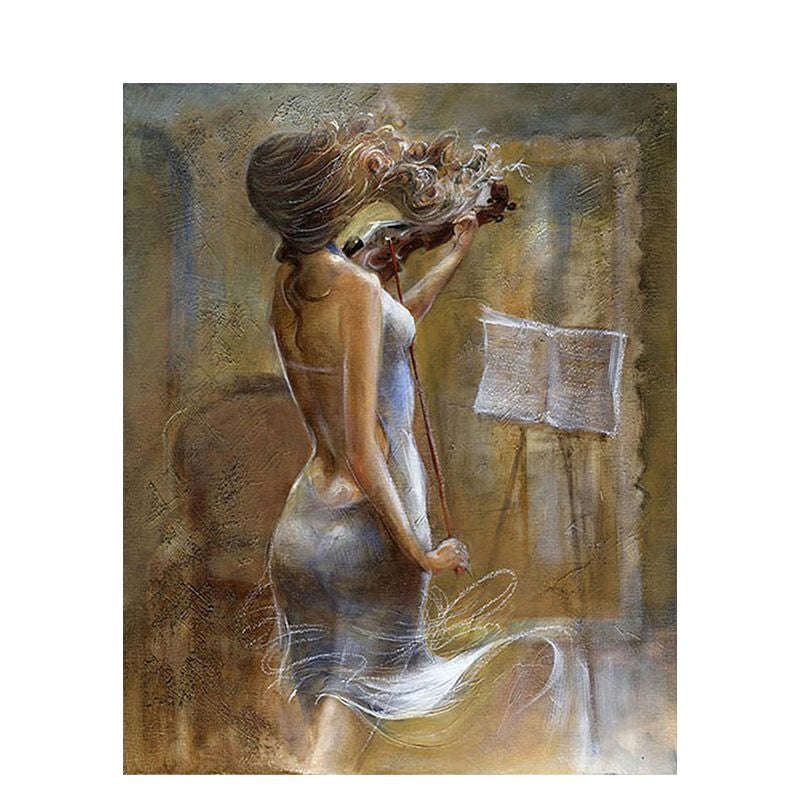 Paint By numbers for Adult - Violin winds 40 x 50 framed canvas