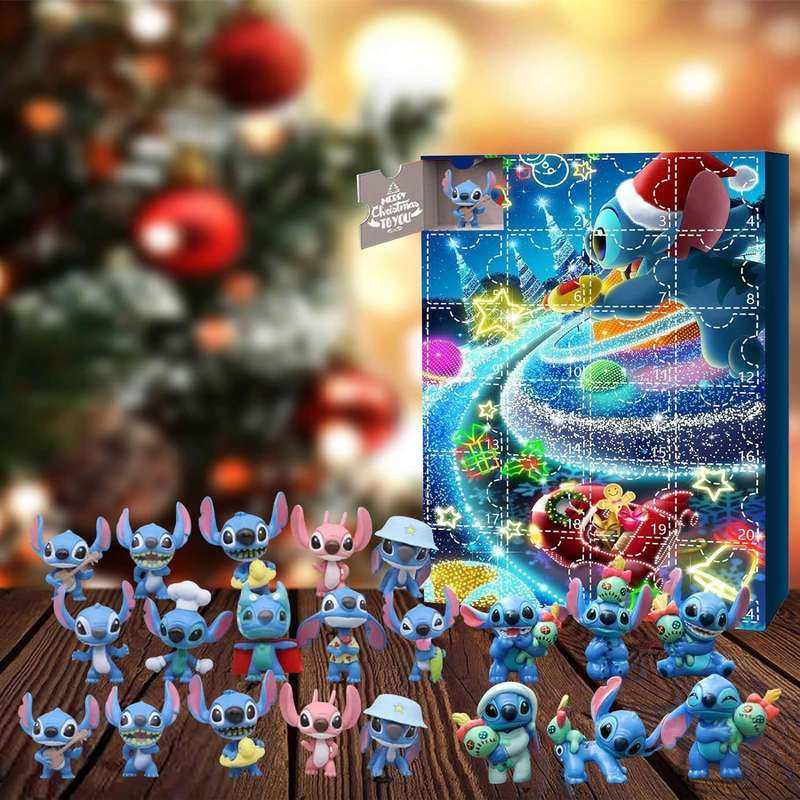 Stitch Cute Cartoon Advent Calendar - 24 Days of Advent Fun 