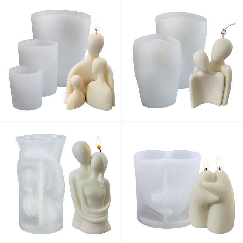 Aromatherapy Candle making Silicone Mold DIY - set of 3