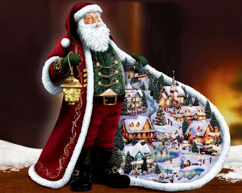 Diamond art Santa's village 40 x 50cm
