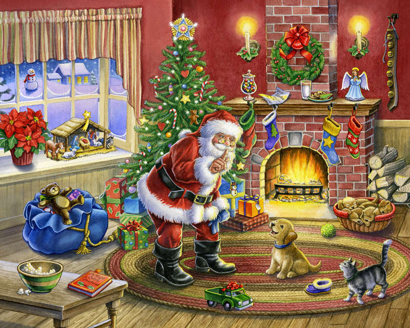 Diamond art Santa's presents 40 x 50cm