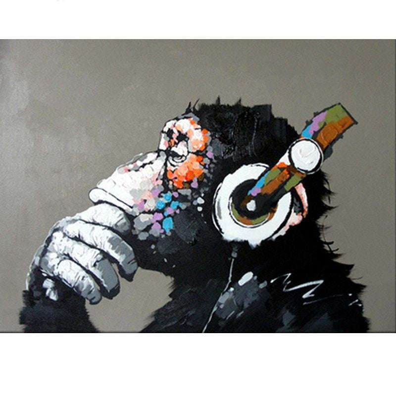 Paint By numbers for Adult - Radio Gorilla Framed