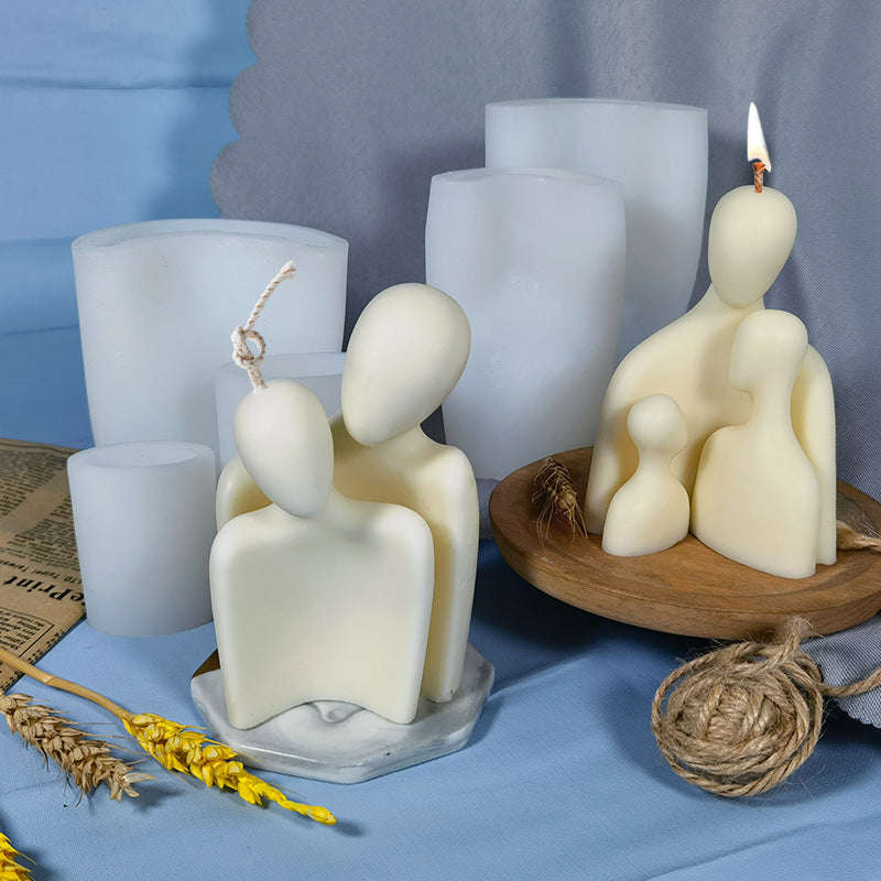 Aromatherapy Candle making Silicone Mold DIY - set of 3