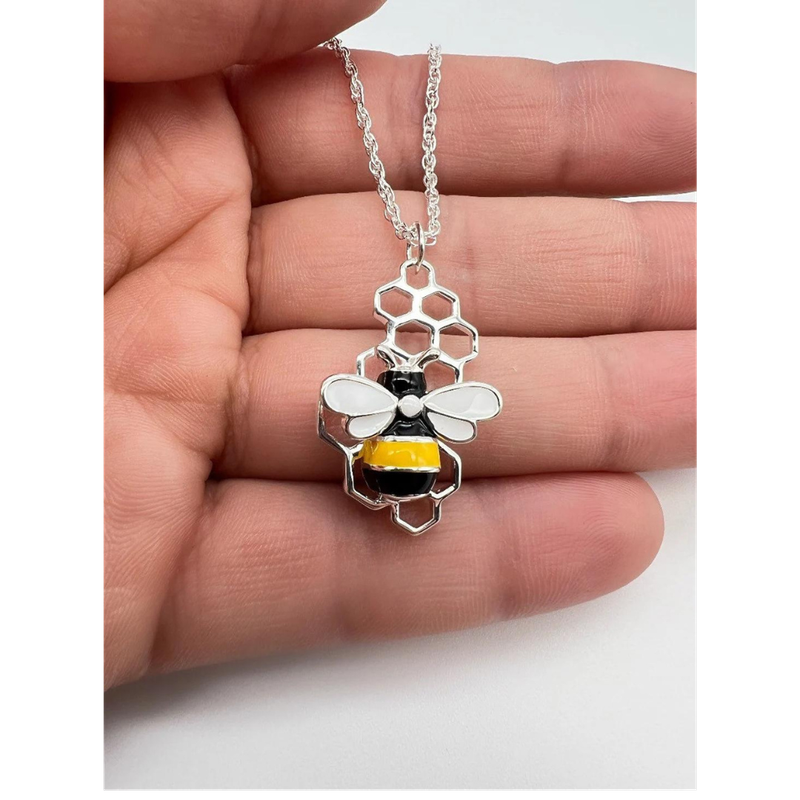 Bee and Honeycomb Pendants Set- jewellery accessories