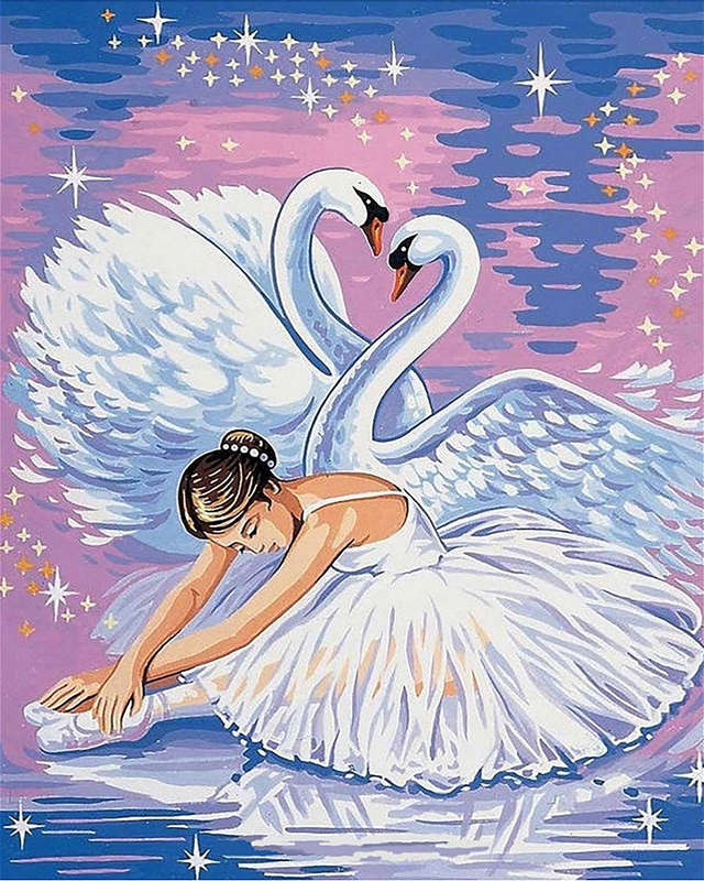Paint By numbers for Adult - Ballet and Swans