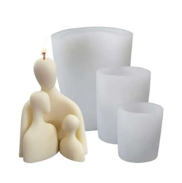 Aromatherapy Candle making Silicone Mold DIY - set of 3