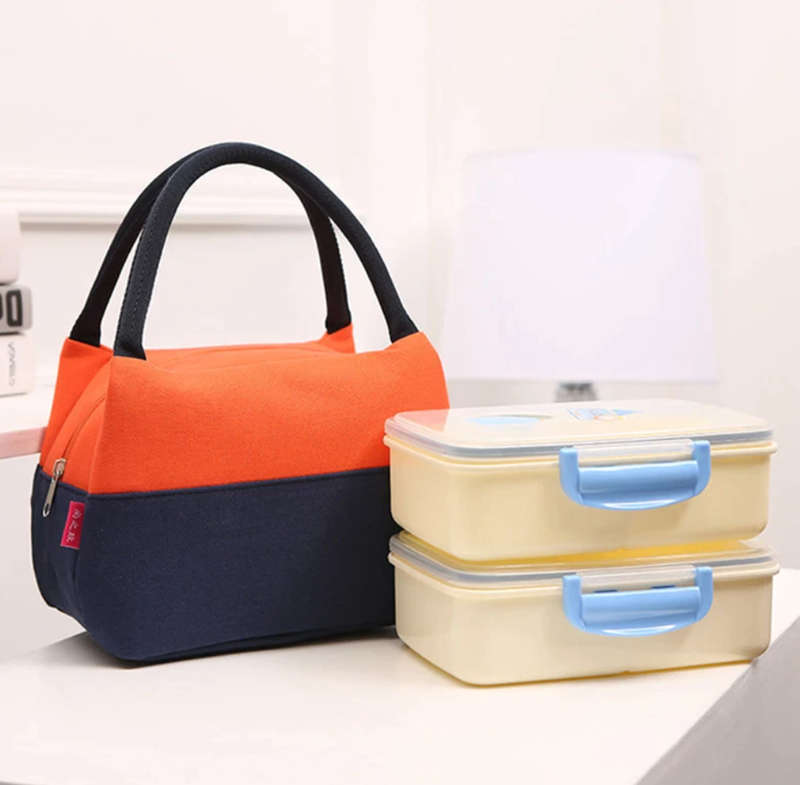 Canvas Lunch Bag - Orange