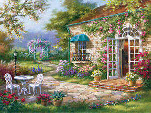 Paint By numbers for Adult - Country Cottage 40 x 50 framed canvas