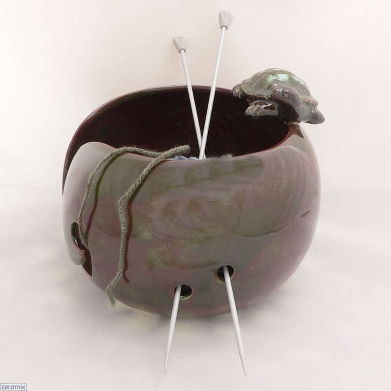 Tortoise Destiny Large Round Yarn Bowl
