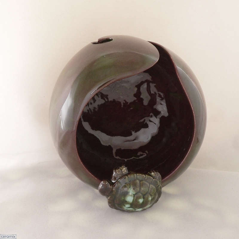 Tortoise Destiny Large Round Yarn Bowl