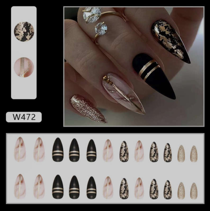 Midnight Luxe Press On Nails