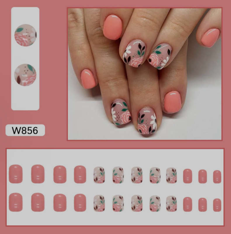 Pretty in Peach Press On Nails