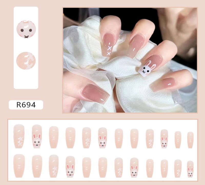 Sugar Bunny Press On Nails