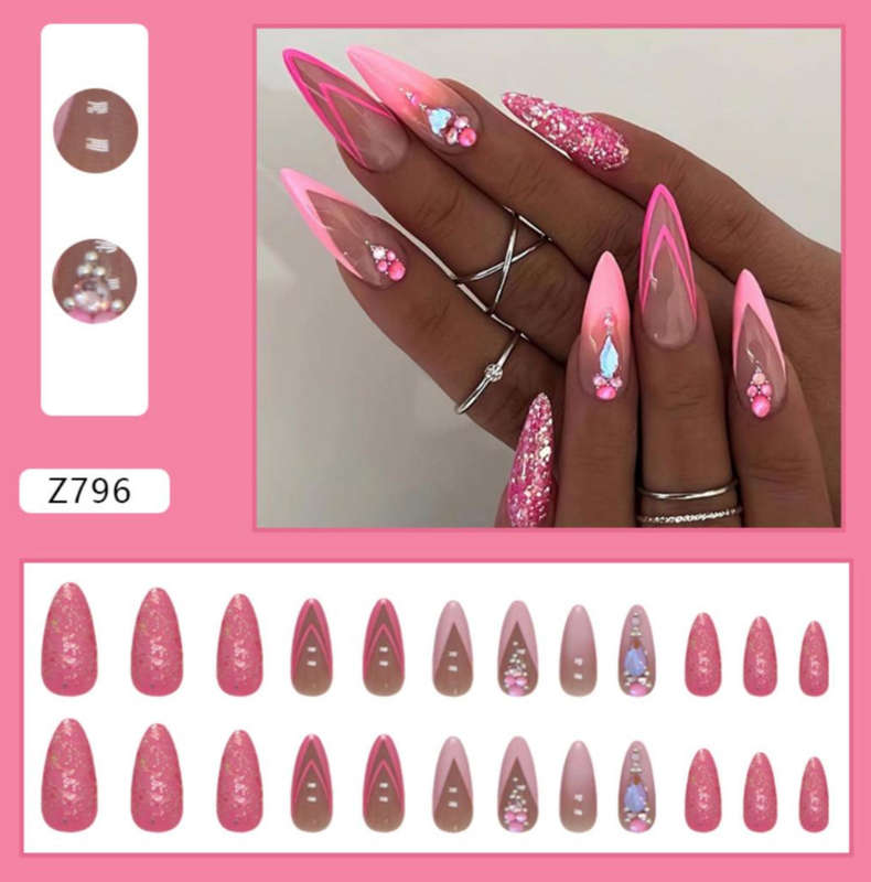 Diamond Dip Press On Nails