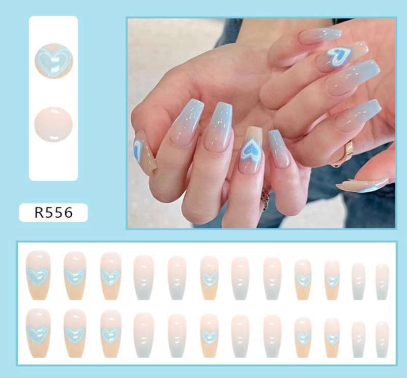 Cloudy Skies Press On Nails
