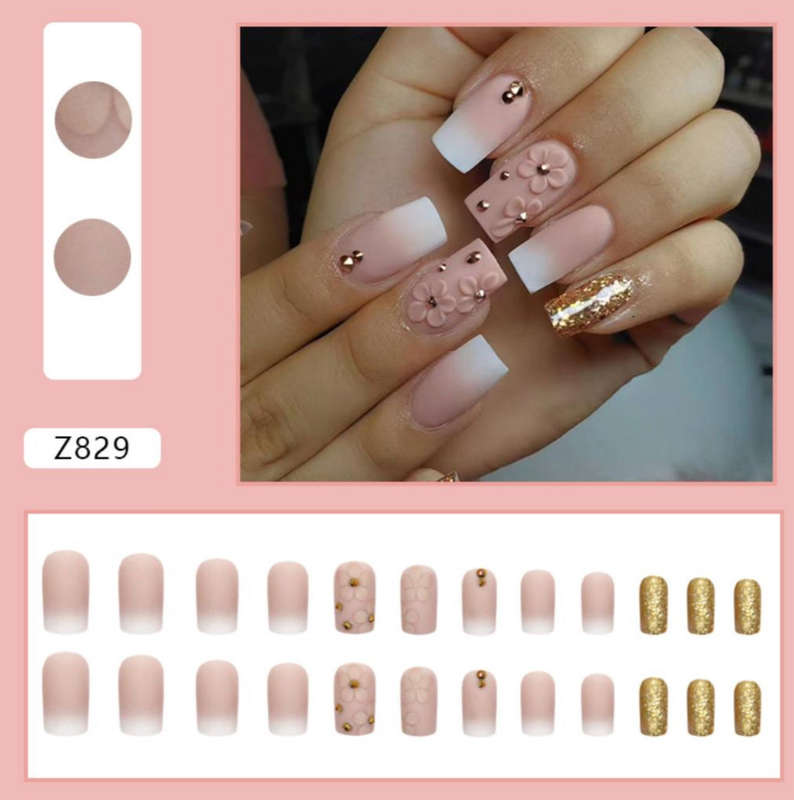 Flower Ombré Press On Nails