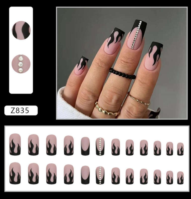 This Girl is On Fire Press On Nails