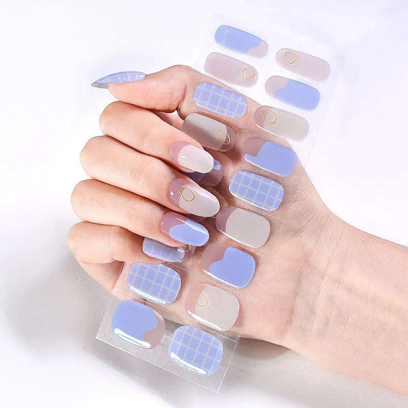 Calm Check Gel Nail Strips