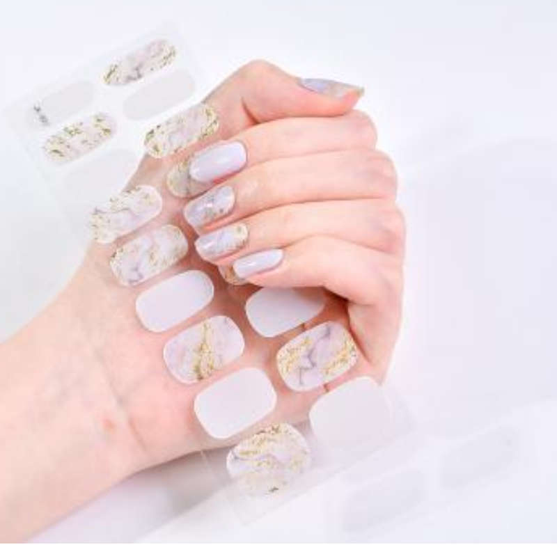 Pearl & Marble Gel Nail Strips