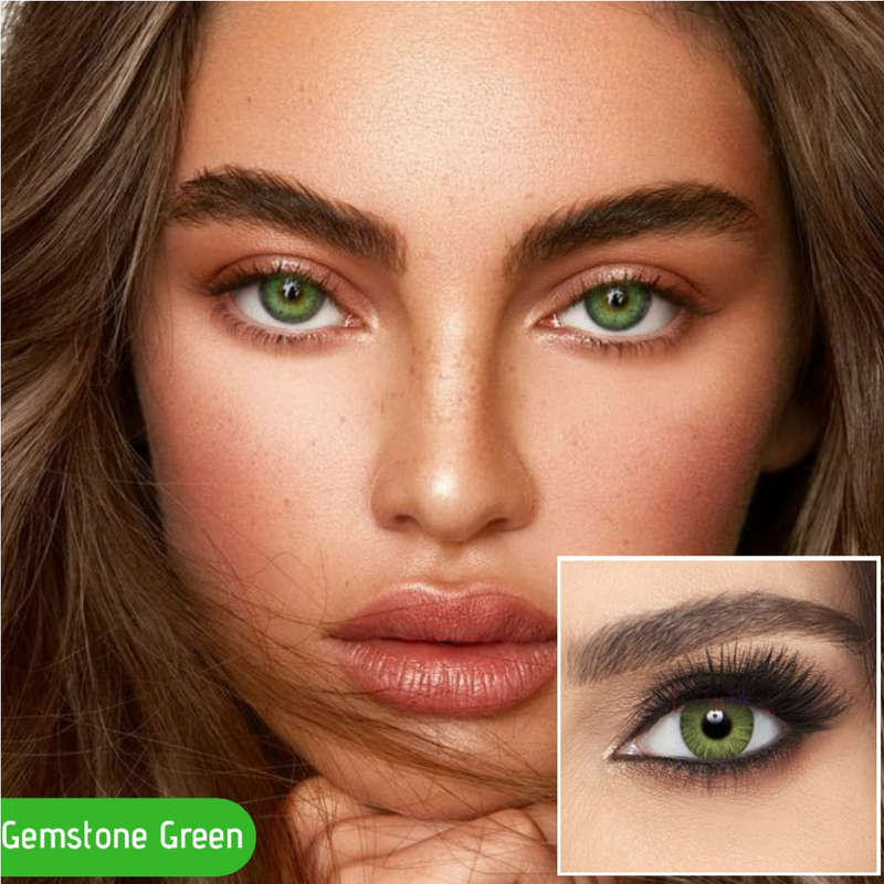 Gemstone Green Yearlies Colored Contact Lens