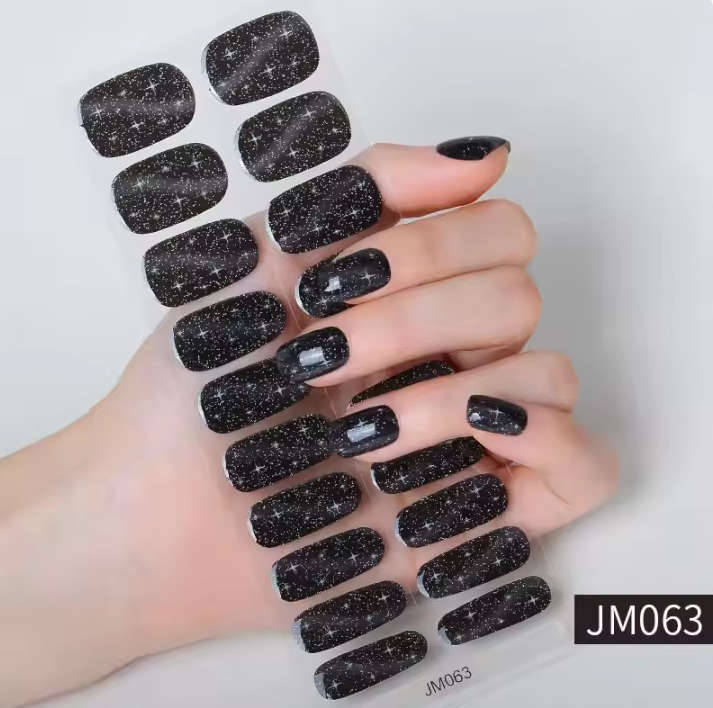 Moonlight Sparkle Semi Cured Gel Nail Strips