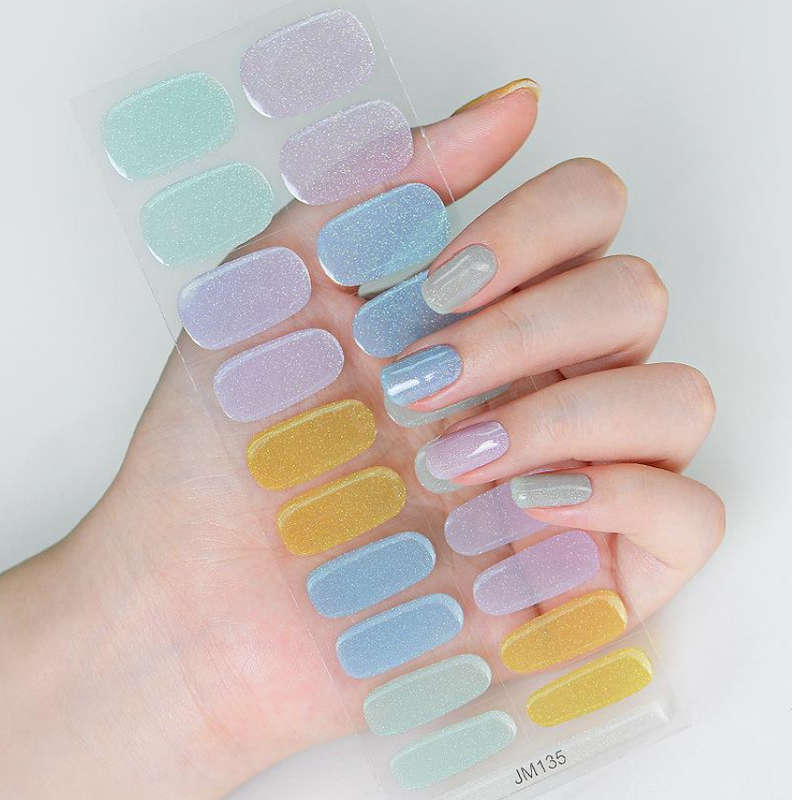 Pastel Pretty Semi Cured Gel Nail Stickers