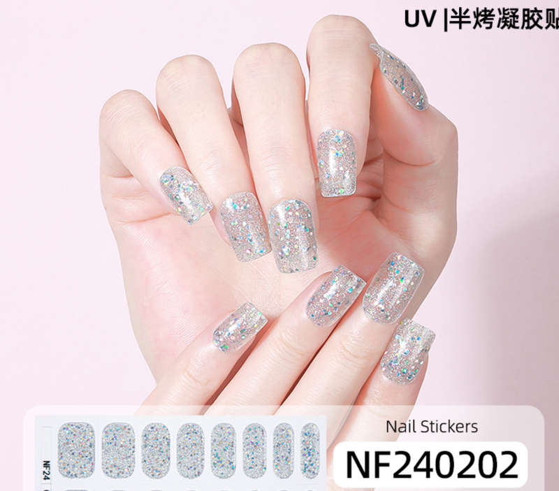 Starlight Sprinkle Semi Cured Gel Nail Stickers