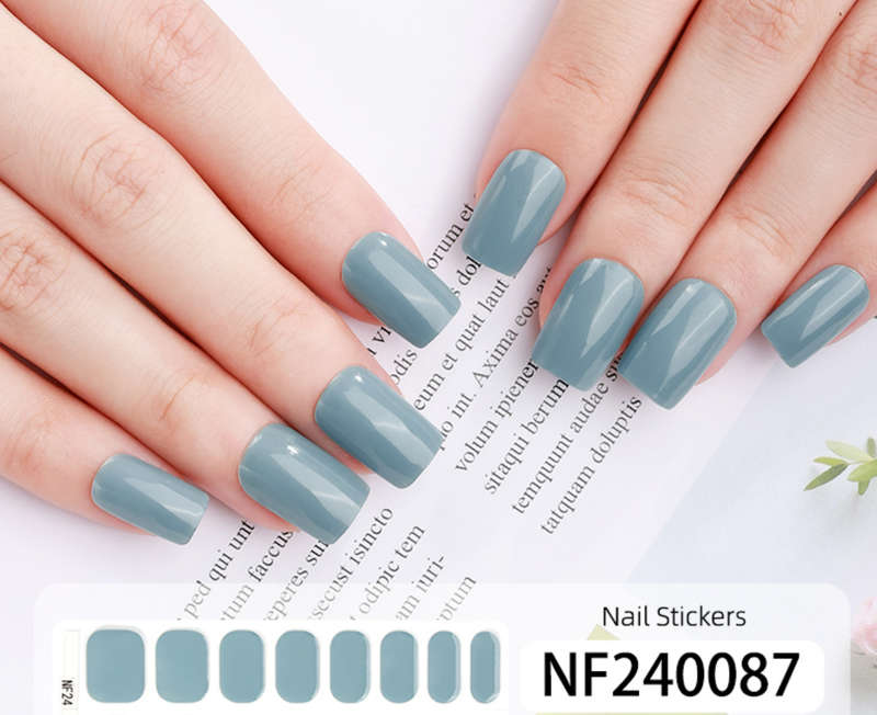 Ocean Blue Brilliance Semi Cured Gel Nail Stickers