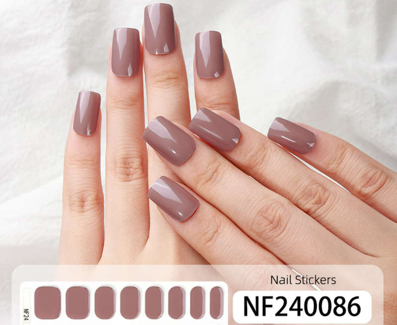 Earthy Brilliance Semi Cured Gel Nail Stickers