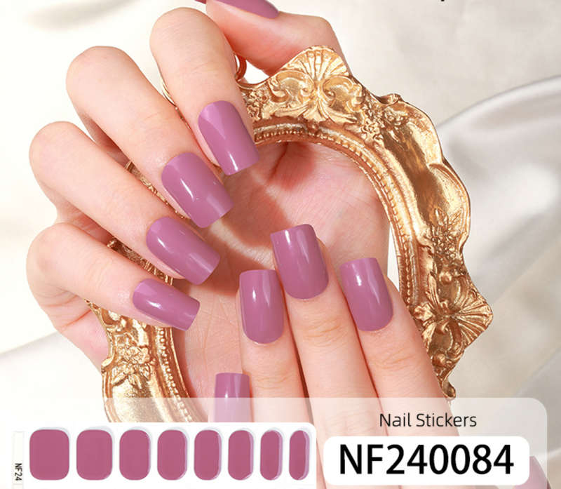 Purple Brilliance Semi Cured Gel Nail Stickers