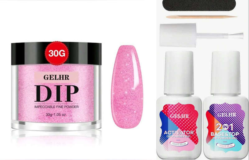 GELHR Dip Powder Shimmer Pink 30g