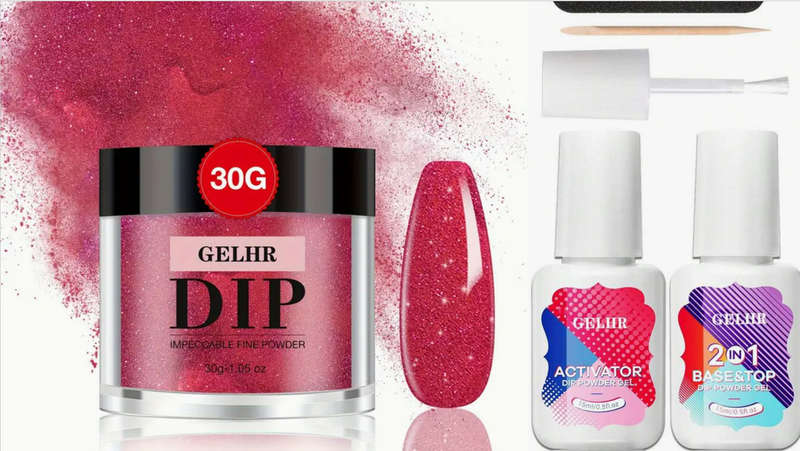 GELHR Dip Powder Red Glaze