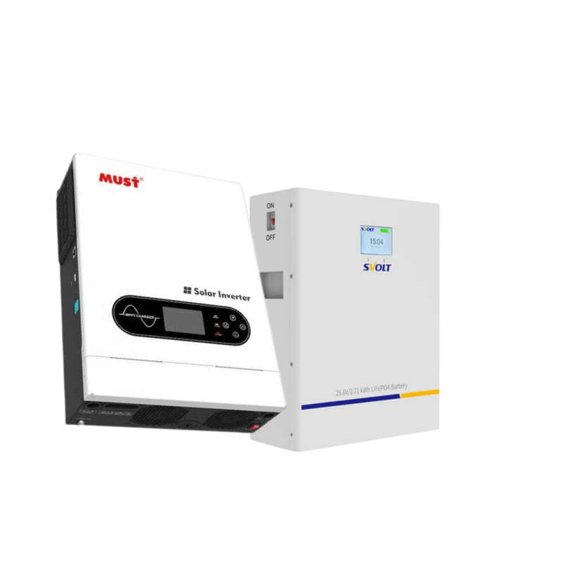 3.6KVA / 3600W MPPT MUST Hybrid Inverter and 2.71kWh SVOLT Lithium Battery